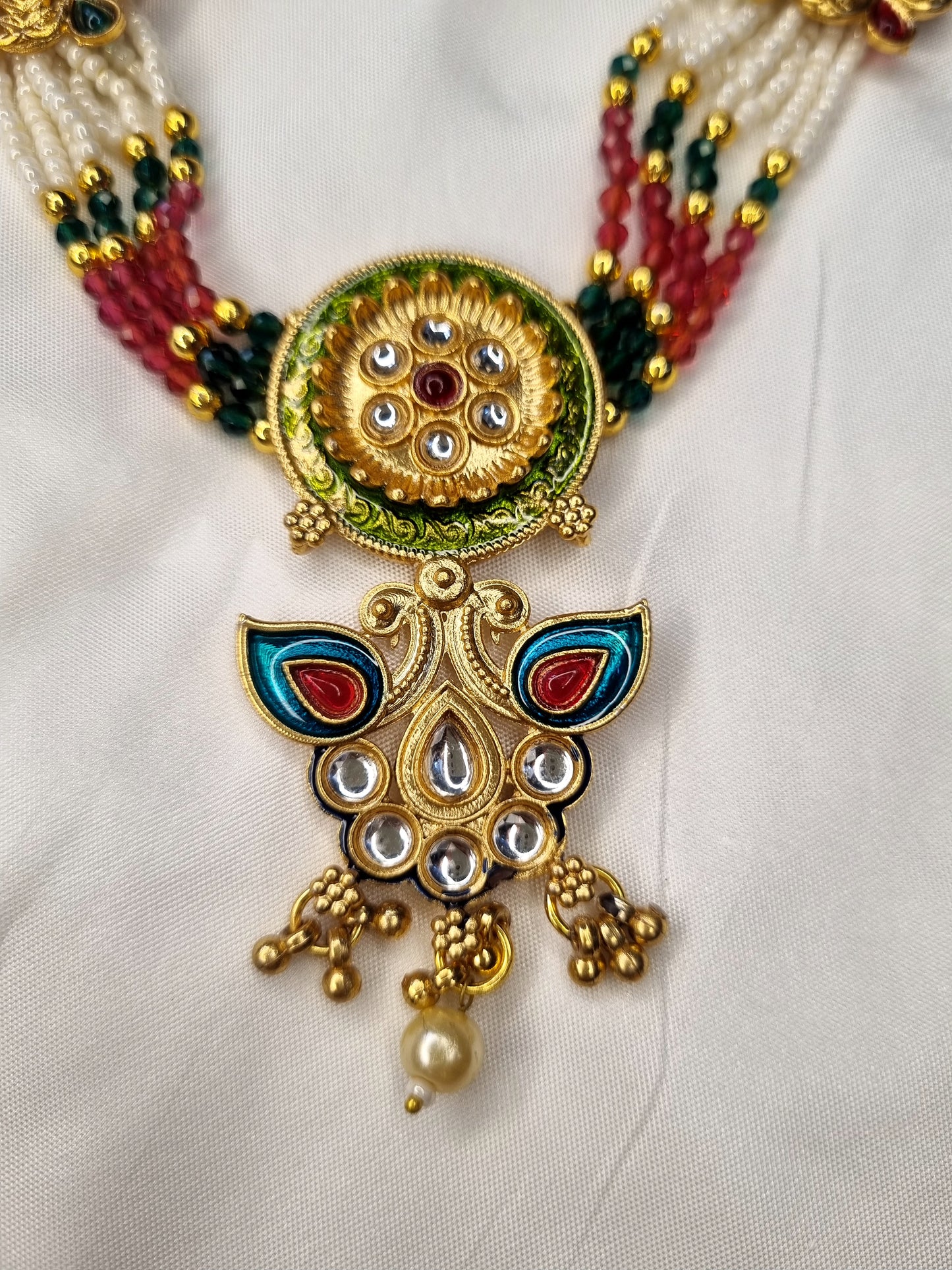 Heer Mirror Charm Necklace Set