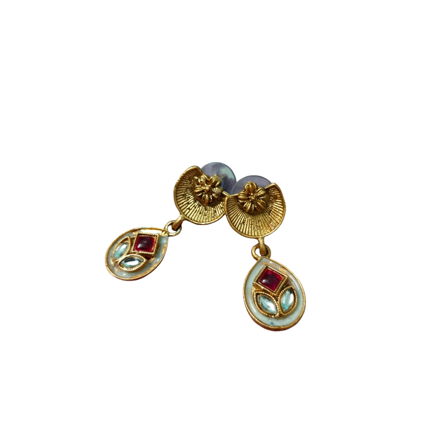 Sajobhi's Royal Multicolor Kundan Polki Necklace Set