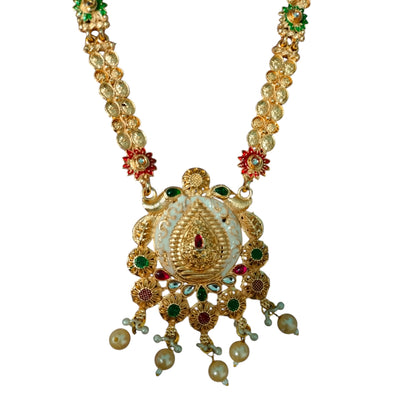 Ssjobhi's Royal Heritage Pearl Drop Necklace Set