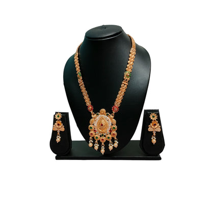 Ssjobhi's Royal Heritage Pearl Drop Necklace Set